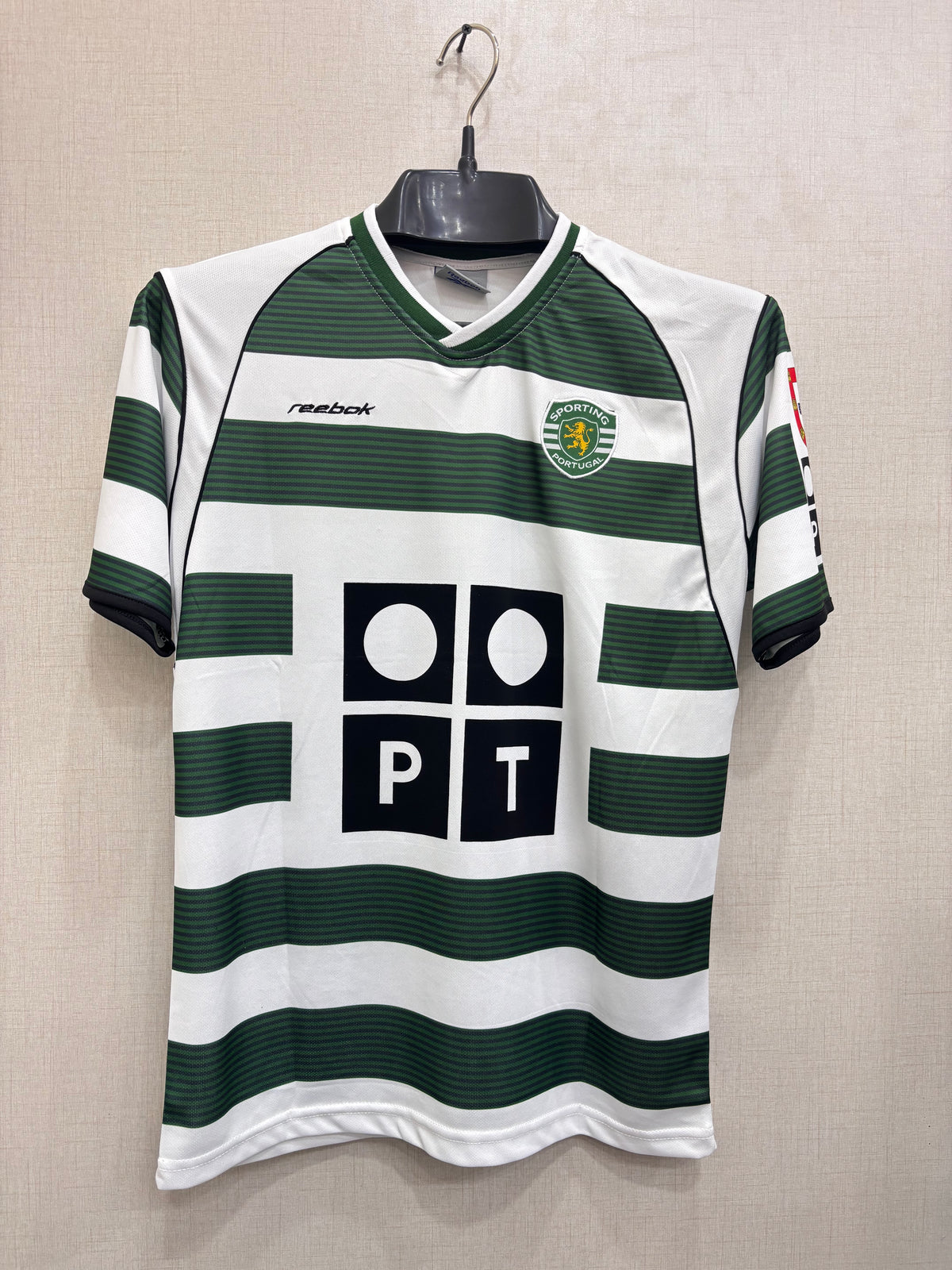 C RONALDO SPORTING 2001/03 SHIRT (embroided logo)