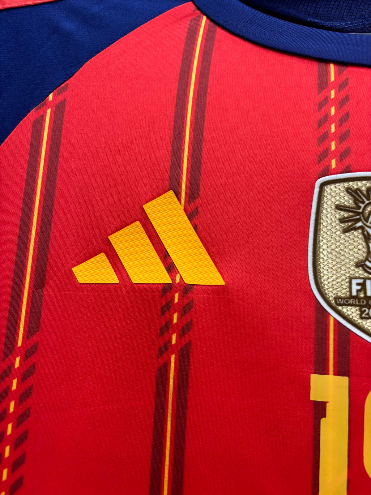 SPAIN HOME FIFA WORLD CUP WINNER JERSEY (3D LOGO)