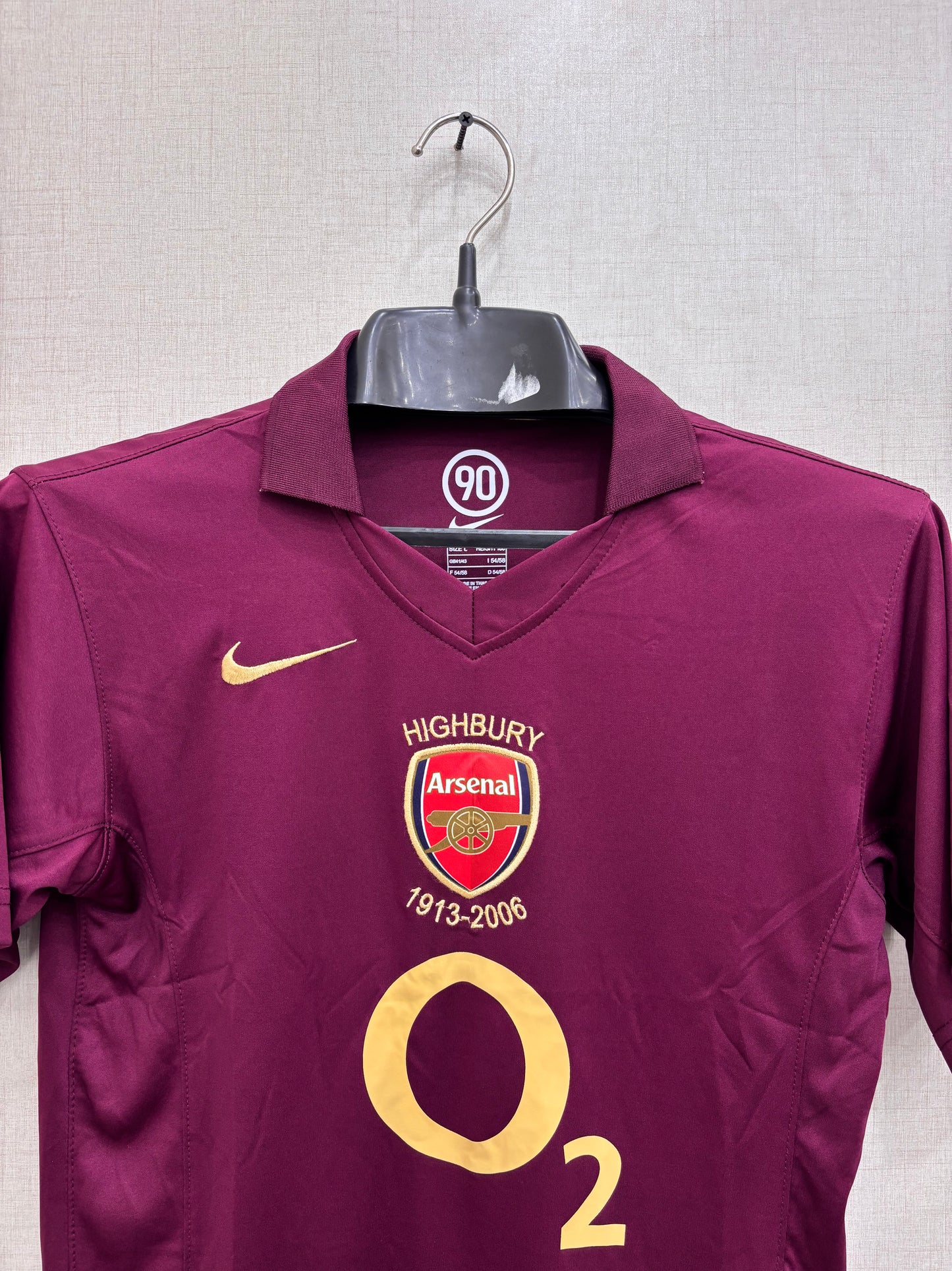 ARSENAL 2005/06 HENRY SHIRT (EMBROIDED LOGO)