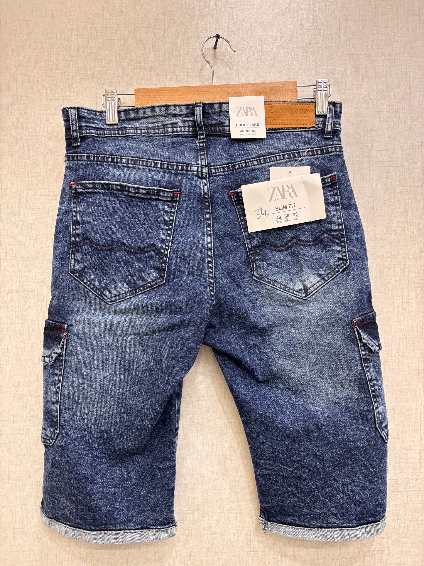 ZARA MEN DENIM SHORTS