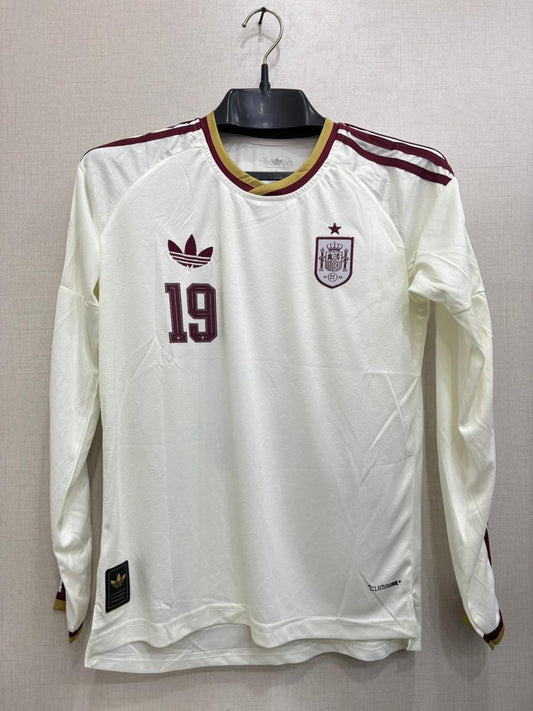SPAIN AWAY FIFA CUP FULL SLEEVE JERSEY 2026(EMBROIDED LOGO)