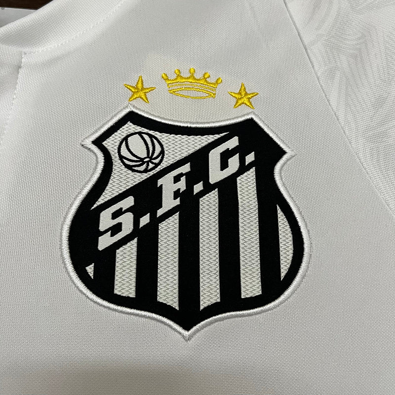 NEYMAR JR 10 SANTOS FC HOME SHIRT(EMBROIDED LOGO)