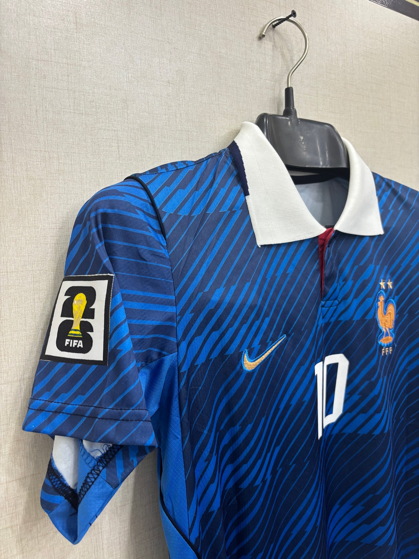 MBAPPE 10 FRANCE HOME FIFA CUP JERSEY (EMBROIDED LOGO)