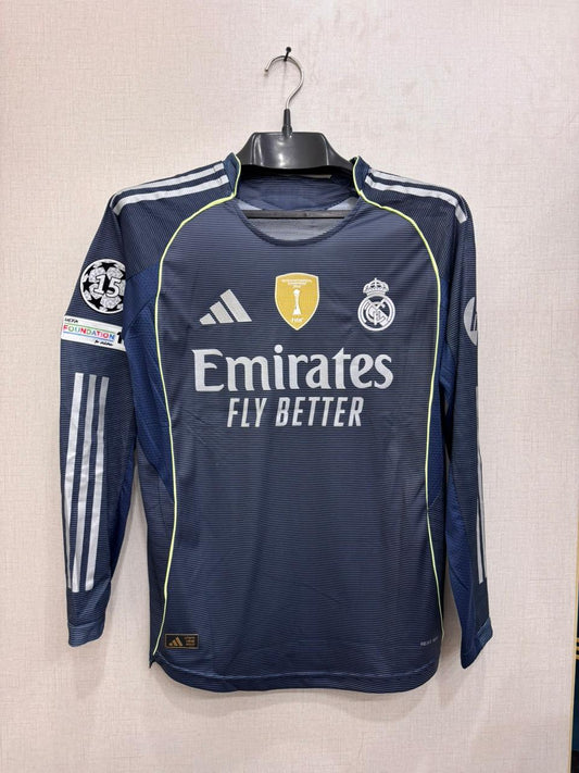 Real Madrid AWAY Shirt FULL SLEEVE 25/26 (PLAYER VERSION)