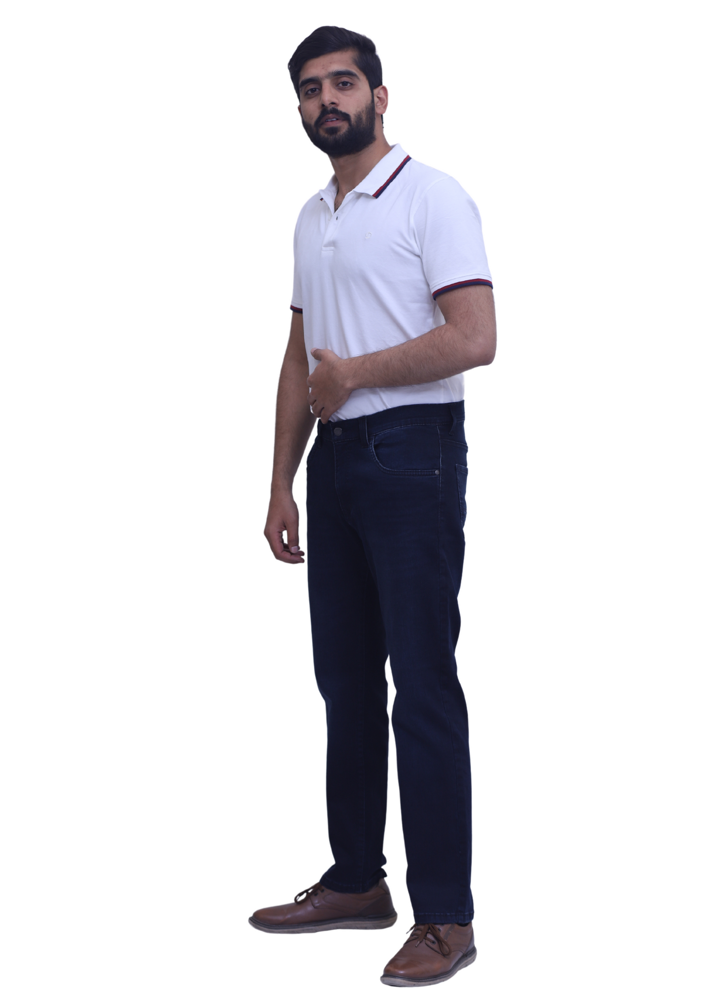 REGULAR FIT JEANS-NAVY BLUE