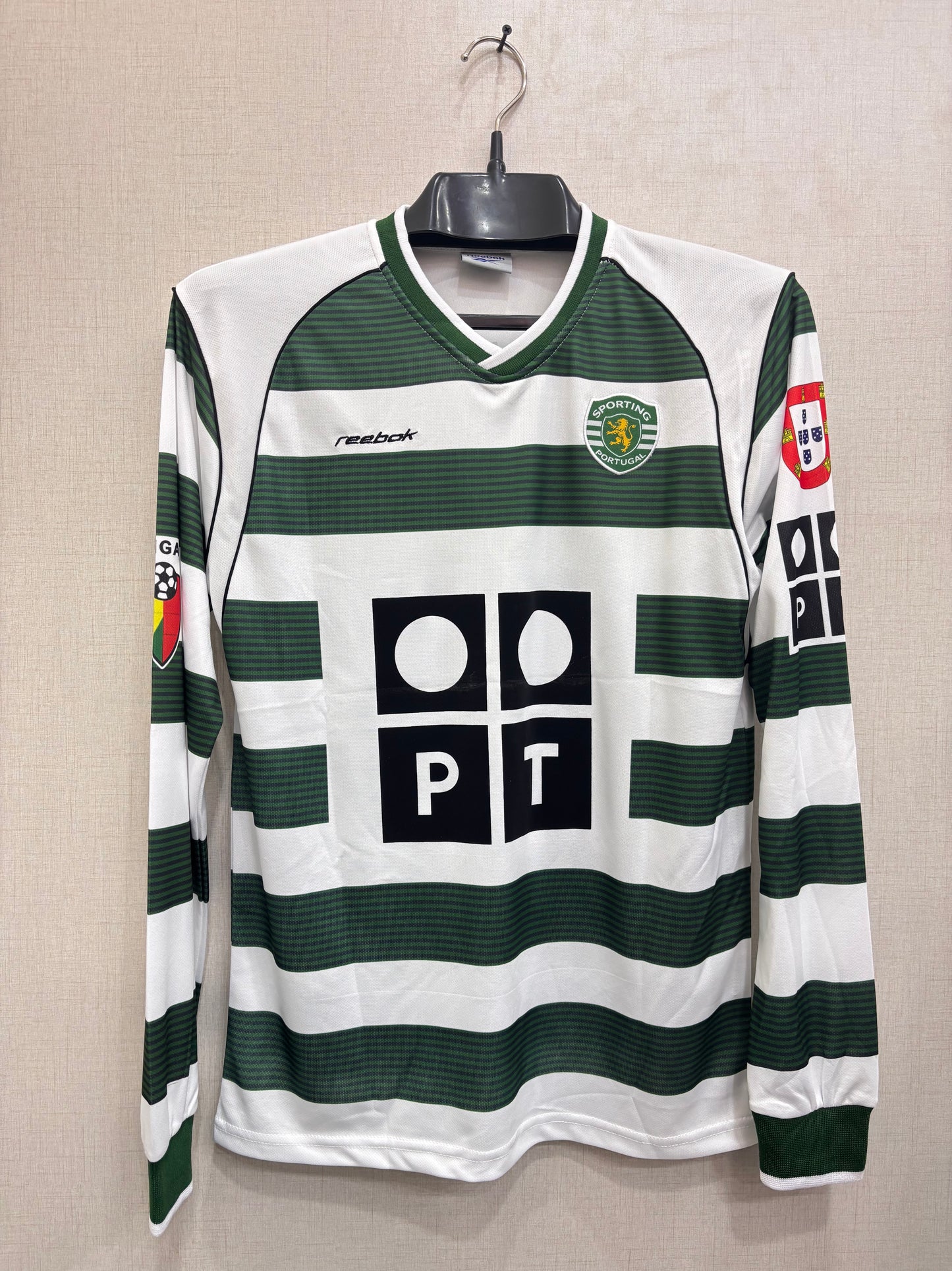 C RONALDO SPORTING 2001/03 SHIRT (embroided logo)