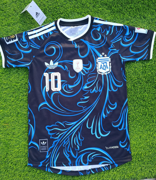 MESSI 10 ARGENTINA AWAY FIFA CUP EMBROIDED LOGO JERSEY 2026