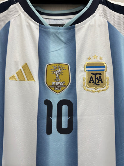 MESSI 10 ARGENTINA HOME FIFA CUP JERSEY 2026 (EMBROIDED LOGO)