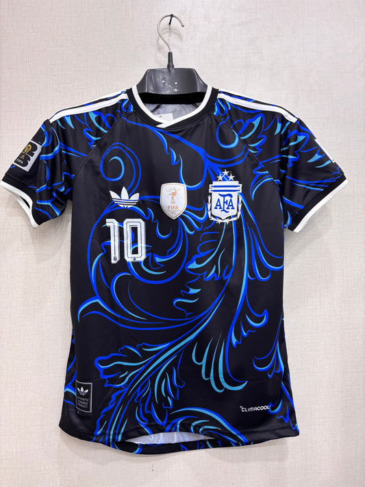 MESSI 10 ARGENTINA AWAY FIFA CUP EMBROIDED LOGO JERSEY 2026