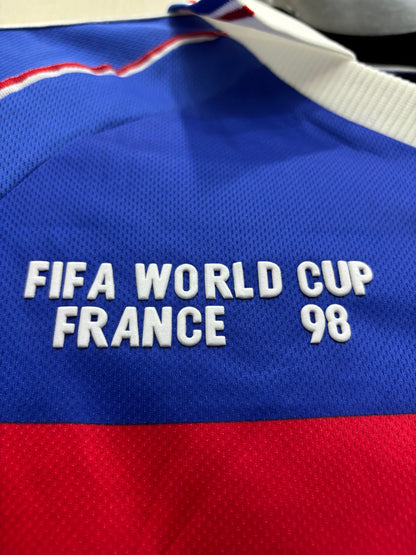 FRANCE ZIDANE 10 1998 FIFA CUP HOME ORIGINAL SHIRT