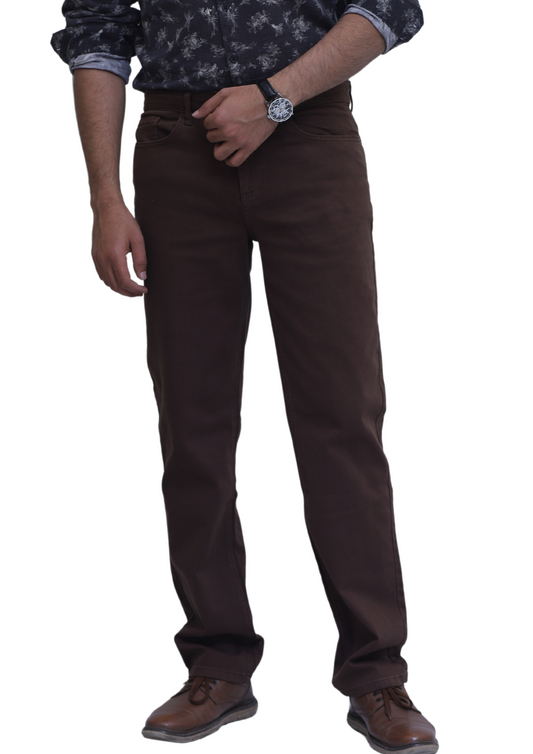 ONSEDGE STRAIGHT FIT JEANS-DARK BROWN