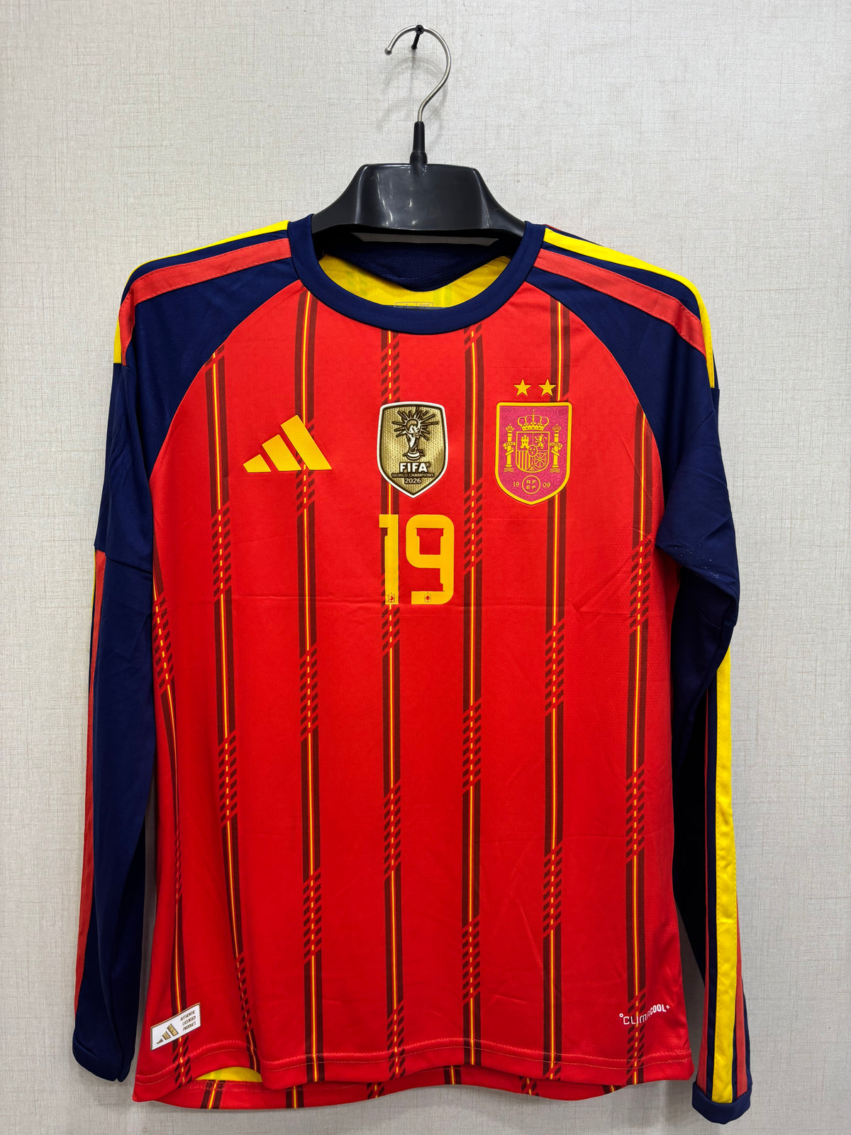 SPAIN HOME FIFA WORLD CUP WINNER JERSEY (3D LOGO)