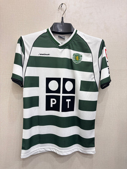 C RONALDO SPORTING 2001/03 SHIRT (embroided logo)