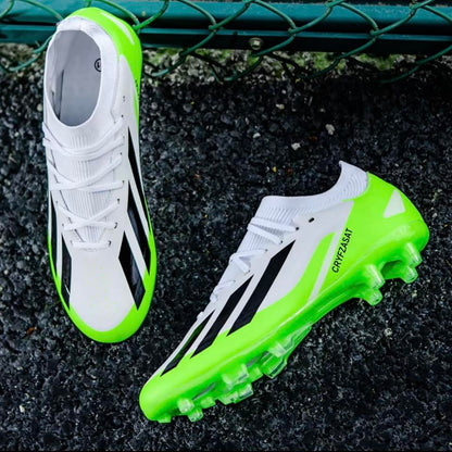 Pro Football Studs-Green/white
