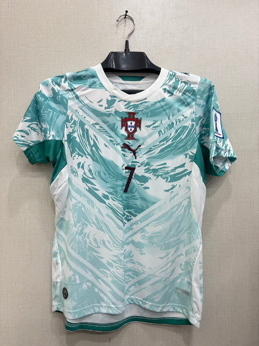 PORTUGAL AWAY FIFA CUP PLAYER VERSION JERSEY(TPU LOGO)