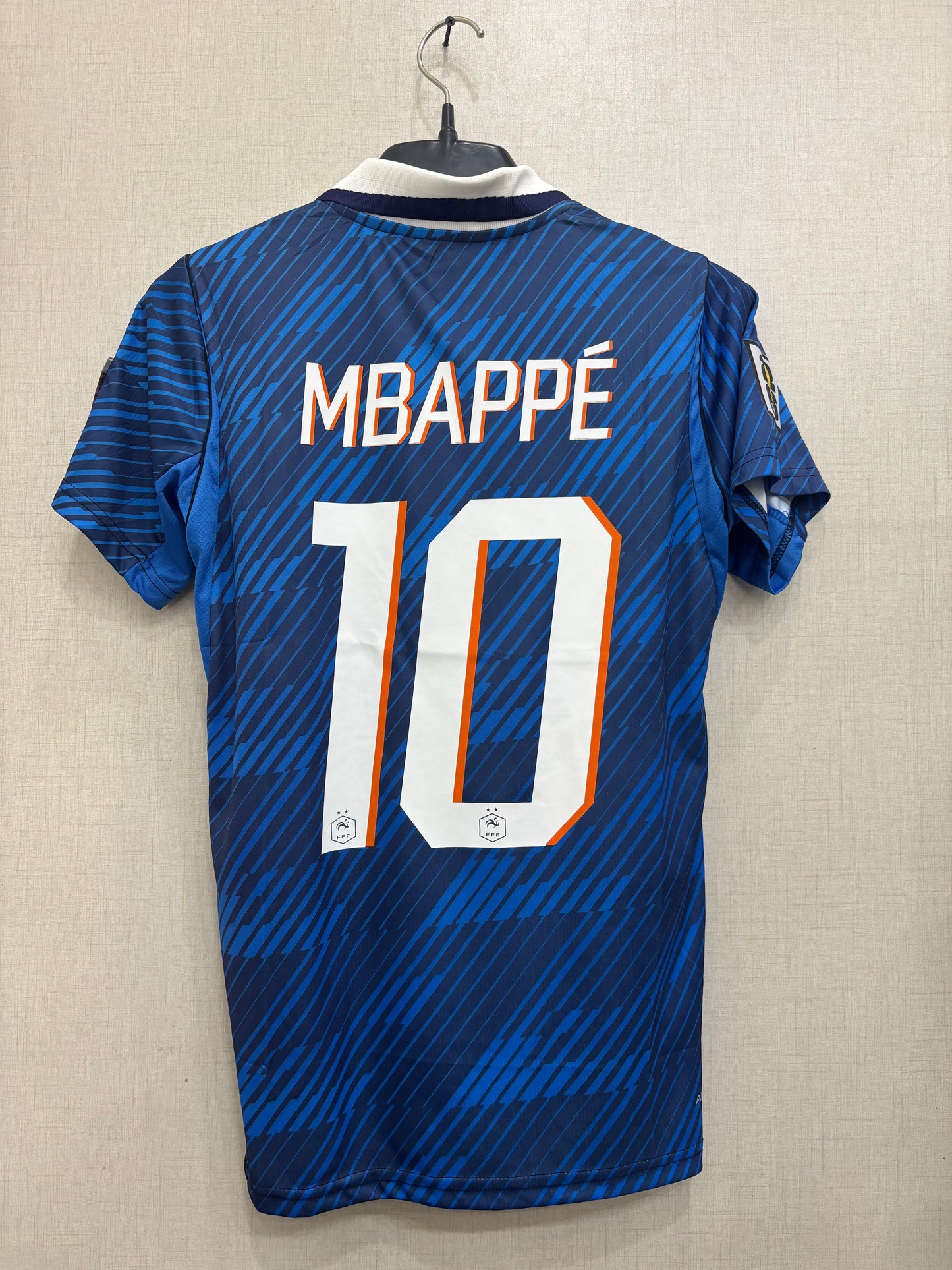 MBAPPE 10 FRANCE HOME FIFA CUP JERSEY (EMBROIDED LOGO)