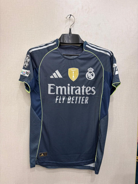 Real Madrid AWAY Shirt 25/26 HALF SLEEVE (PLAYER VERSION)