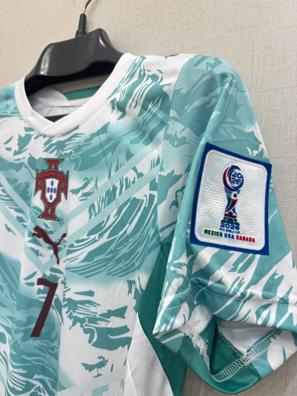 PORTUGAL AWAY FIFA CUP PLAYER VERSION JERSEY(TPU LOGO)