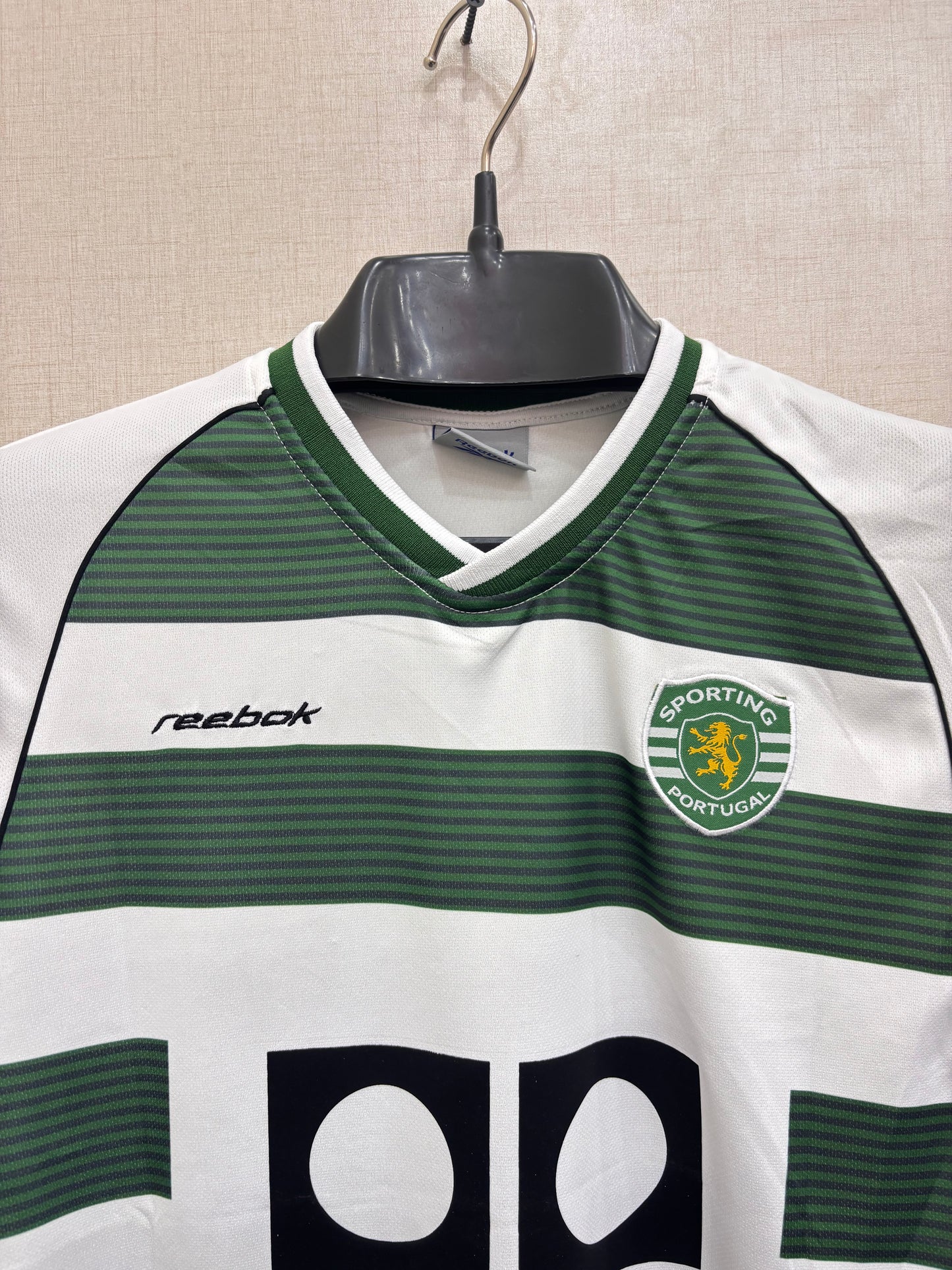 C RONALDO SPORTING 2001/03 SHIRT (embroided logo)