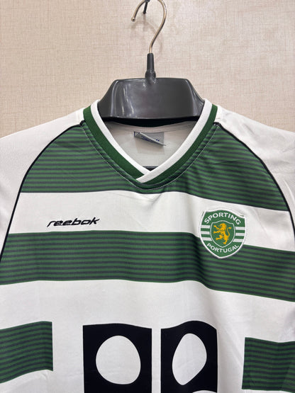 C RONALDO SPORTING 2001/03 SHIRT (embroided logo)