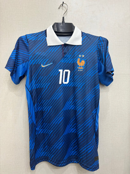 MBAPPE 10 FRANCE HOME FIFA CUP JERSEY (EMBROIDED LOGO)