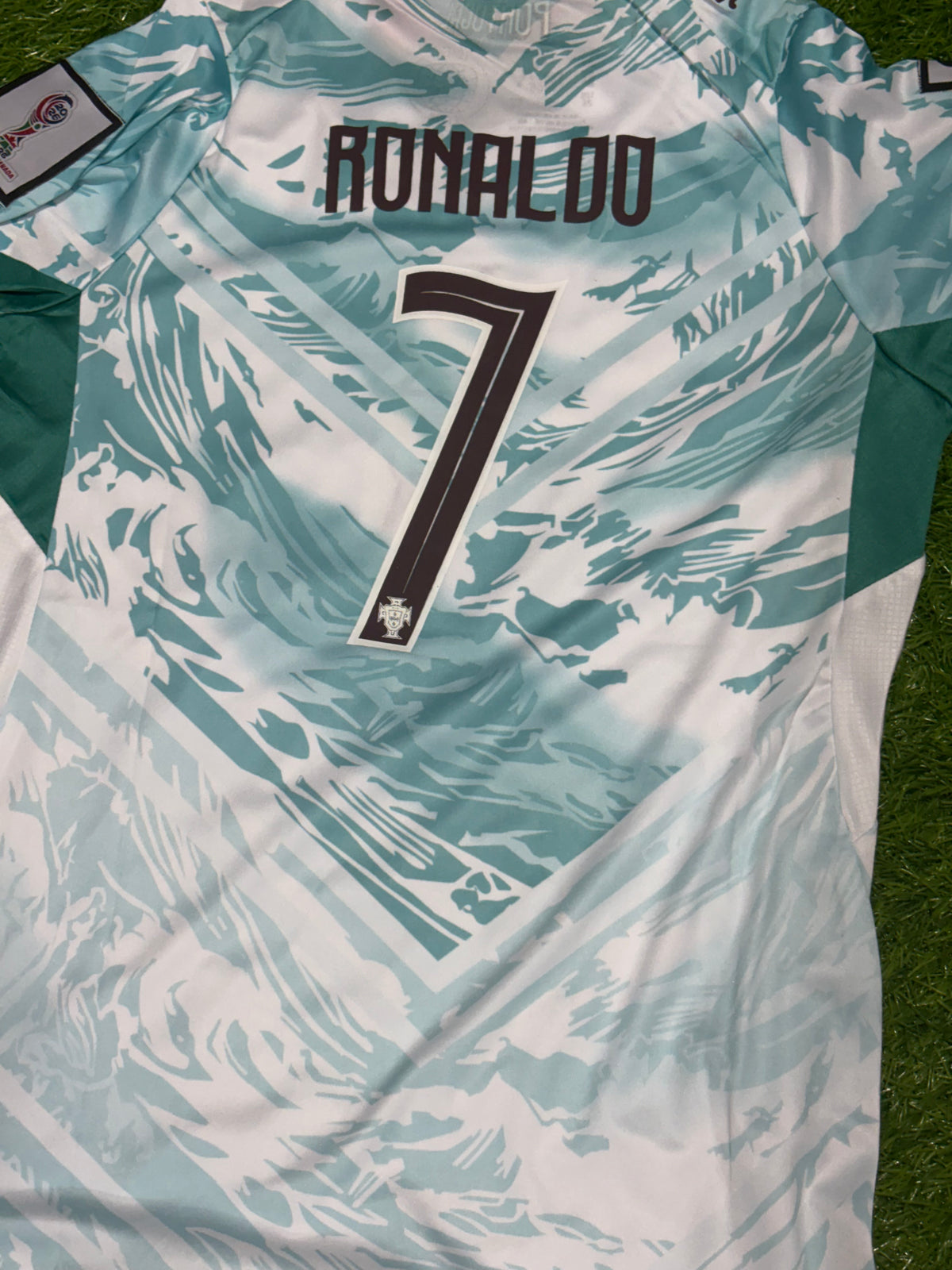 RONALDO 7 PORTUGAL AWAY FIFA CUP KIDS KIT(SHIRT+SHORT)