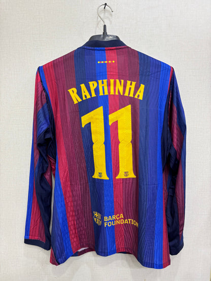 BARCELONA HOME PLAYER VERSION JERSEY 26/27(IMPORTED)