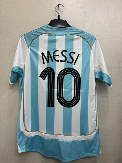 ARGENITNA HOME 2006 HOME MESSI 10 FIFA WORLD CUP ORIGINAL SHIRT