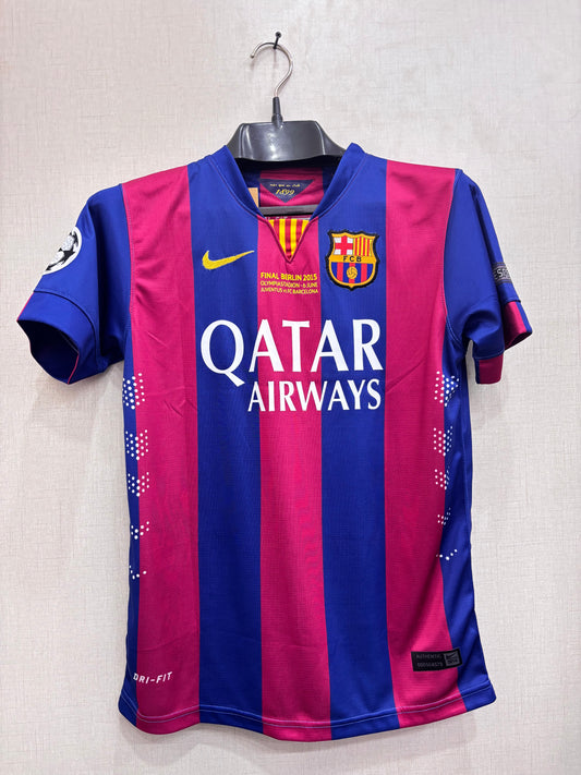 BARCA 2015 FINAL  HALF SLEEVE SHIRT EMBROIDED LOGO