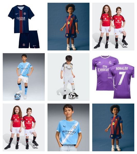 FOOTBALL KIDS  KITS 2025/26