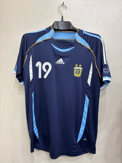ARGENTINA AWAY MESSI 19 2006 FIFA ORIGINAL SHIRT
