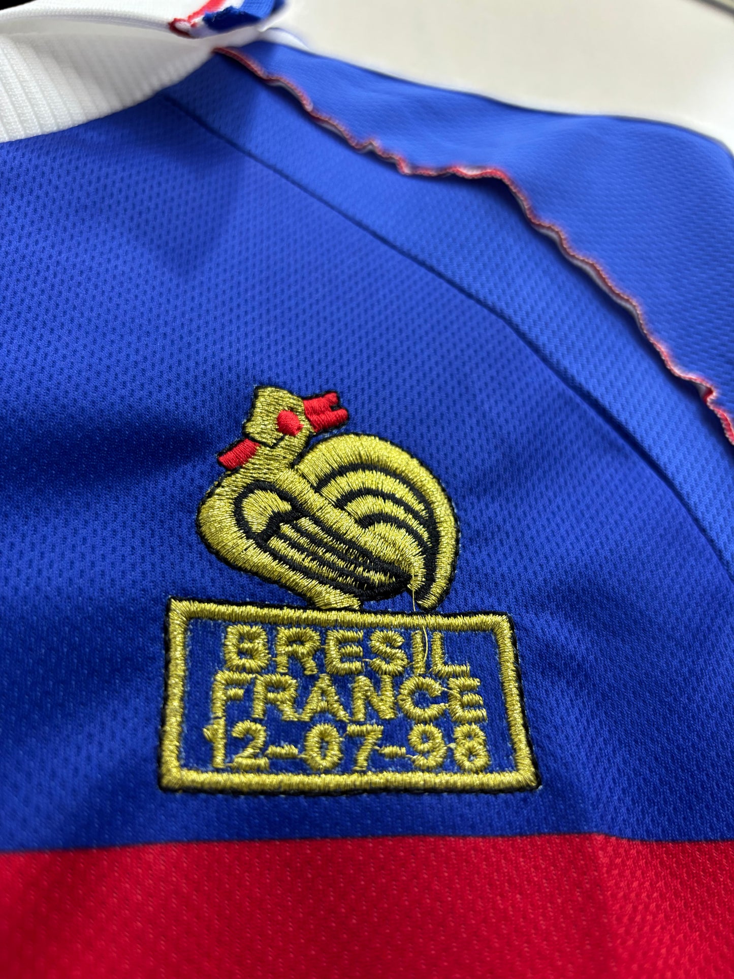 FRANCE ZIDANE 10 1998 FIFA CUP HOME ORIGINAL SHIRT