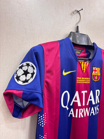 BARCA 2015 FINAL  HALF SLEEVE SHIRT EMBROIDED LOGO