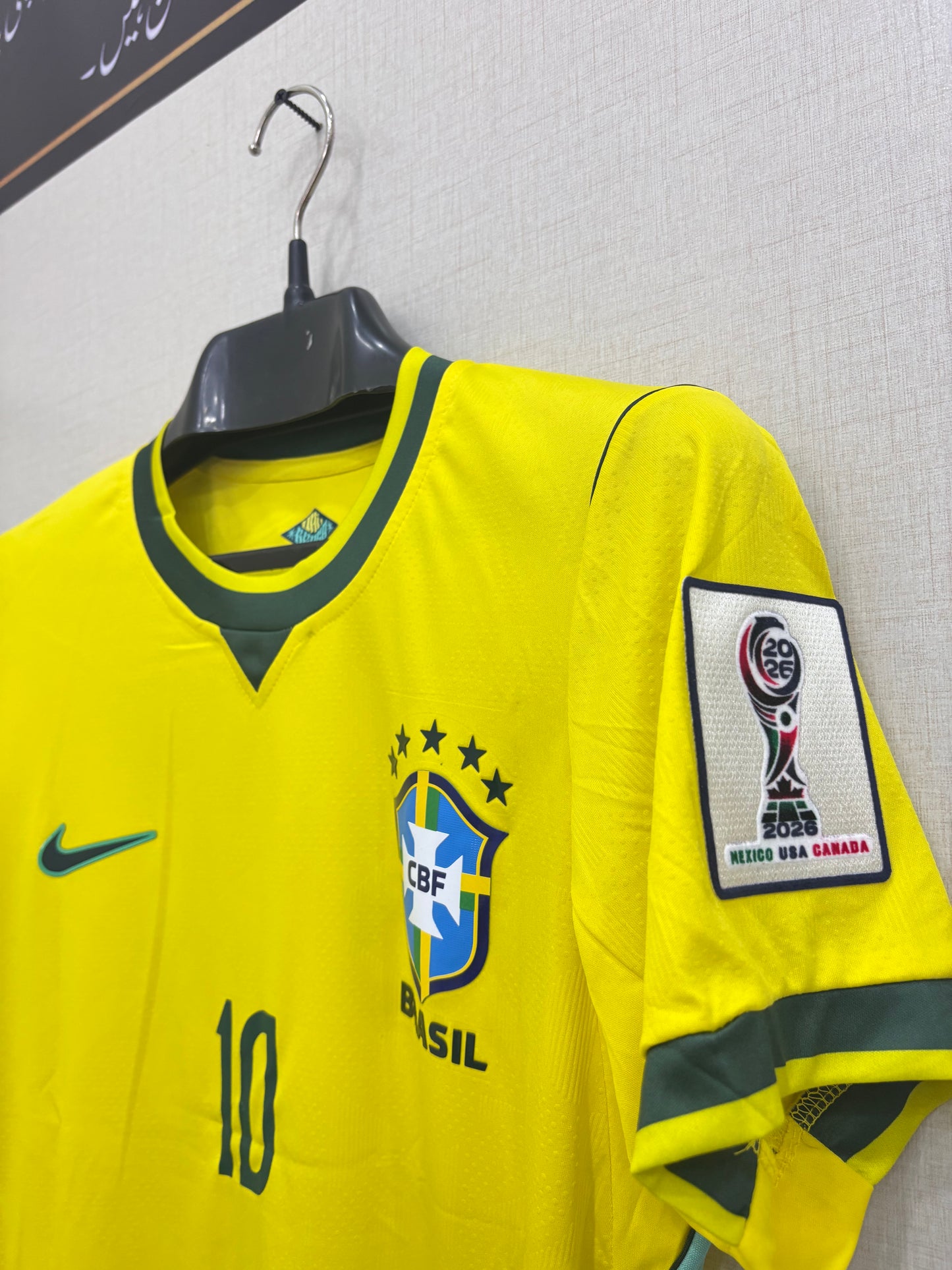 NEYMAR JR BRAZIL HOME FIFA CUP TPU LOGO JERSEY 2026