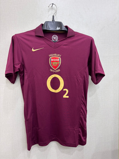 ARSENAL 2005/06 HENRY SHIRT (EMBROIDED LOGO)