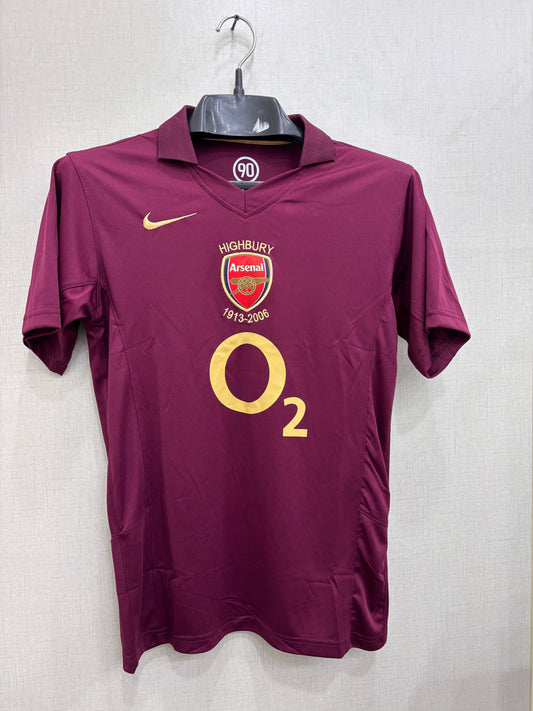 ARSENAL 2005/06 HENRY SHIRT (EMBROIDED LOGO)