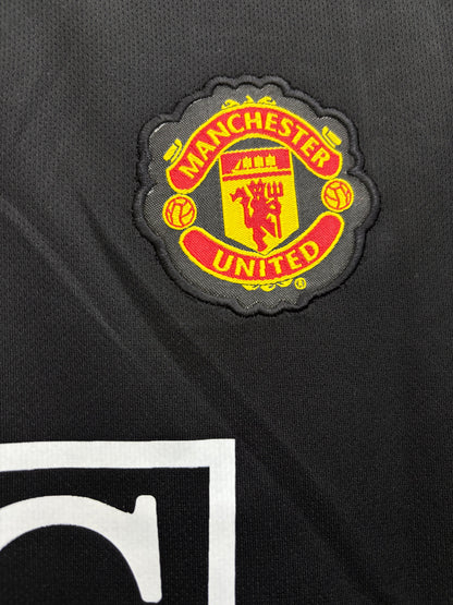 RONALDO 7 MANCHESTER UNITED BLACK SHIRT 2007/08
