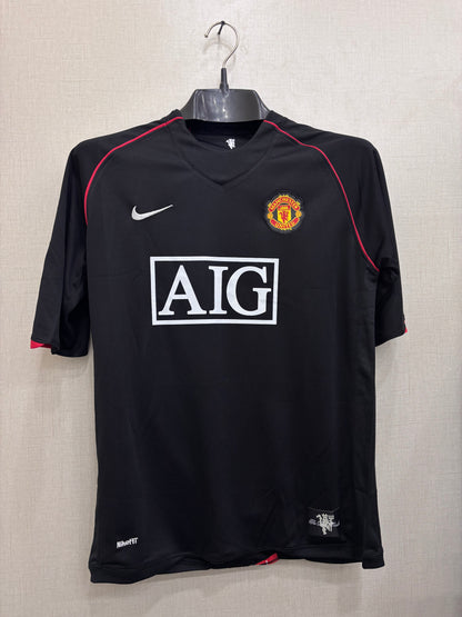 RONALDO 7 MANCHESTER UNITED BLACK SHIRT 2007/08