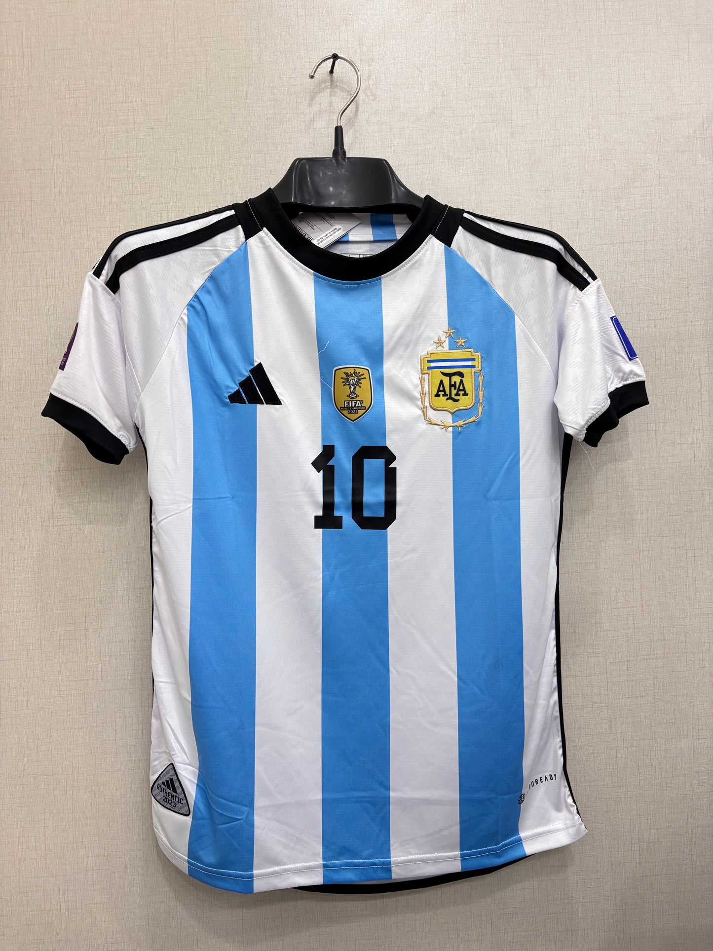 Argentina Messi #10 World Cup Winners Jersey  22/23