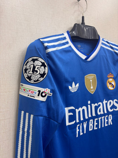 REAL MADRID THIRD SHIRT (ALL PLAYER VERSION LOGO )
