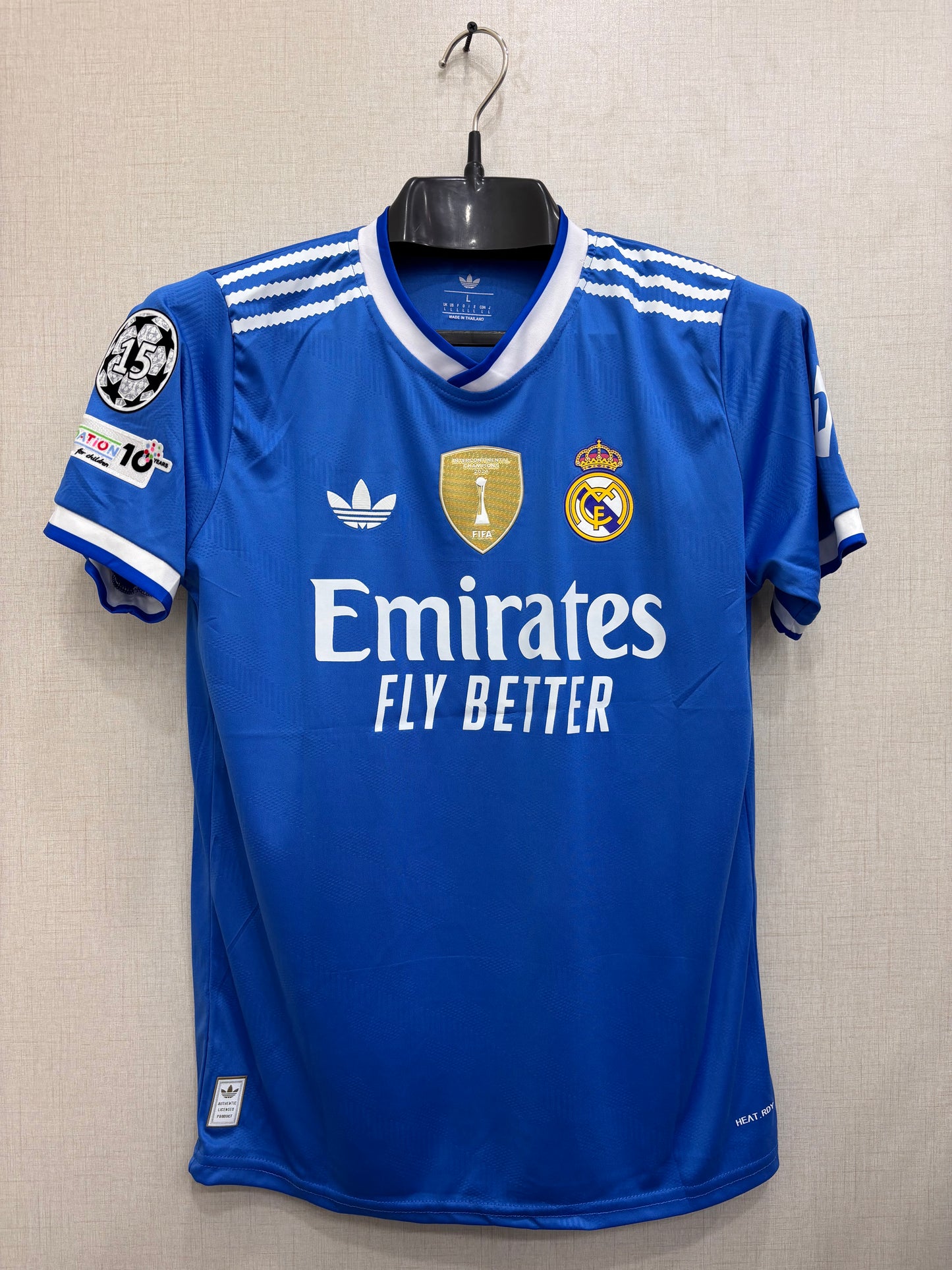 REAL MADRID THIRD SHIRT (ALL PLAYER VERSION LOGO )