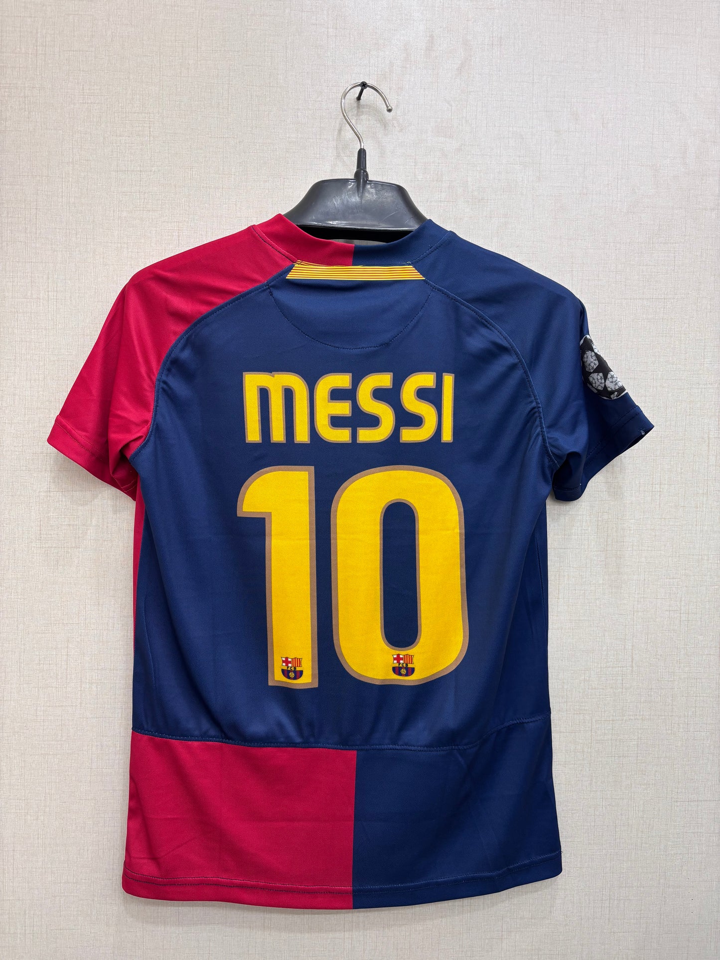 Barcelona 2008-09 Messi #10 Jersey(EMBROIDED LOGO)