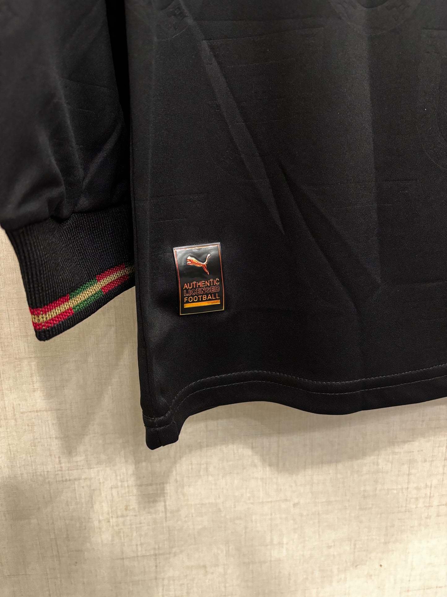 RONALDO 7 PORTUGAL BLACK JERSEY (ALL PLAYER VERSION LOGO)