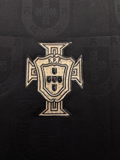 RONALDO 7 PORTUGAL BLACK JERSEY (ALL PLAYER VERSION LOGO)