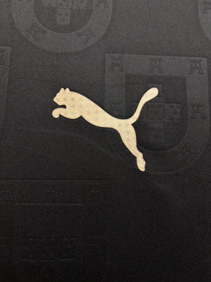 RONALDO 7 PORTUGAL BLACK JERSEY (ALL PLAYER VERSION LOGO)