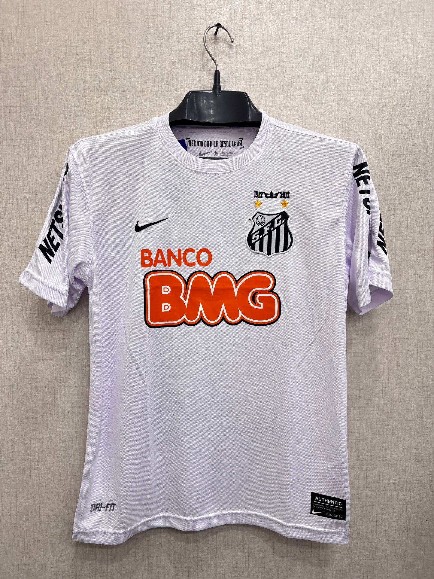 Neymar JR Santos 2012 Home shirt (EMROIDED LOGO)