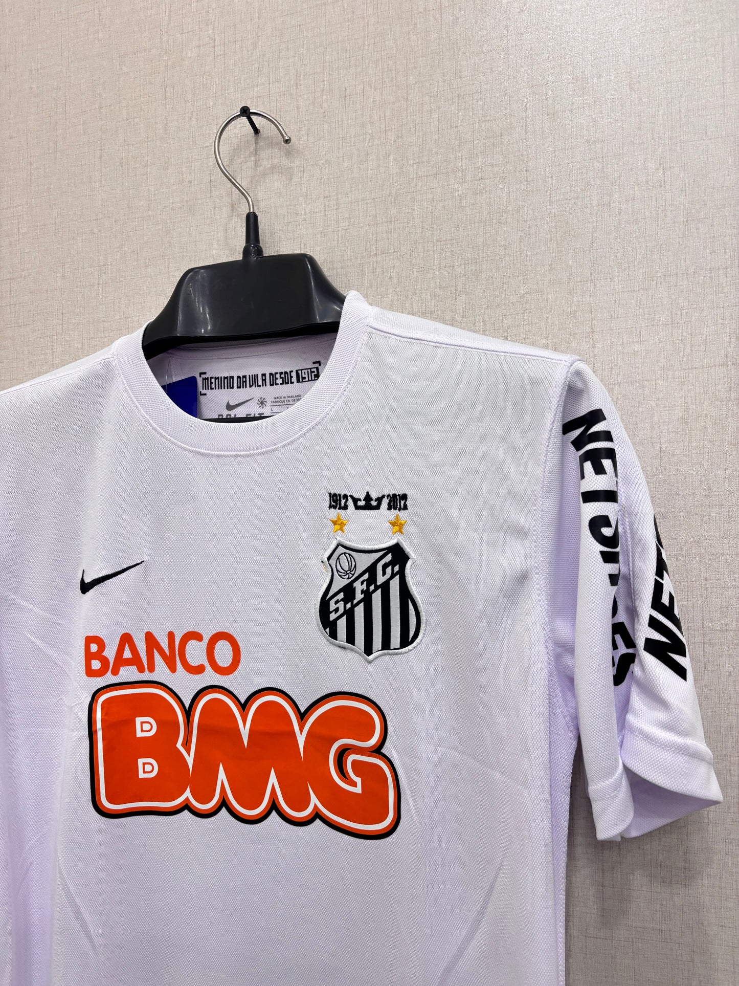 Neymar JR Santos 2012 Home shirt (EMROIDED LOGO)