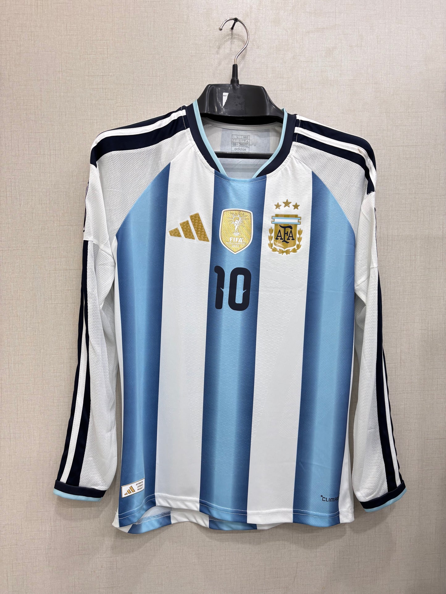 MESSI 10 ARGENTINA HOMA FIFA CUP FULL SLEEVE SHIRT(3D LOGO)