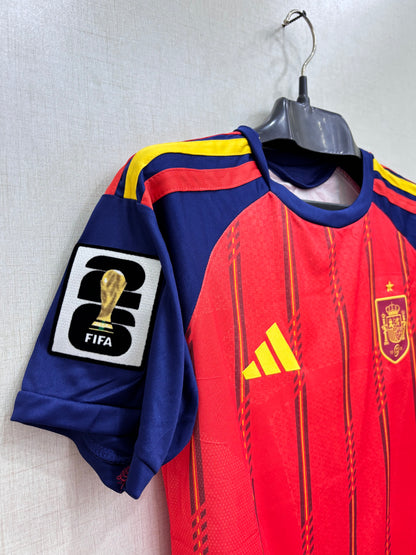 SPAIN HOME FIFA CUP PLAYER VERSION LOGO JERSEY 2026