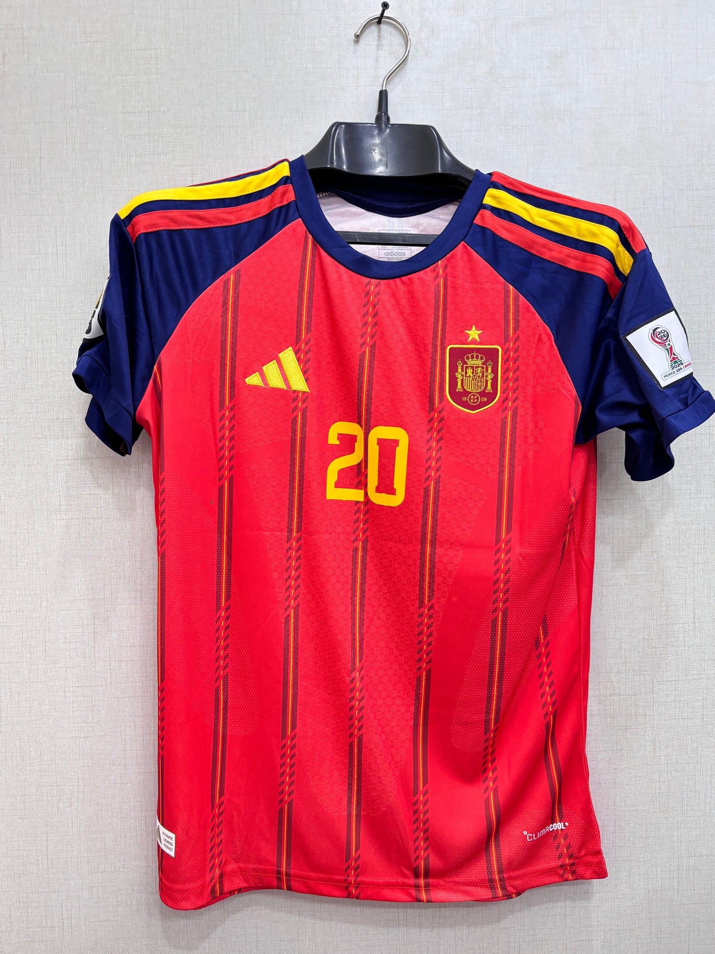 SPAIN HOME FIFA CUP PLAYER VERSION LOGO JERSEY 2026